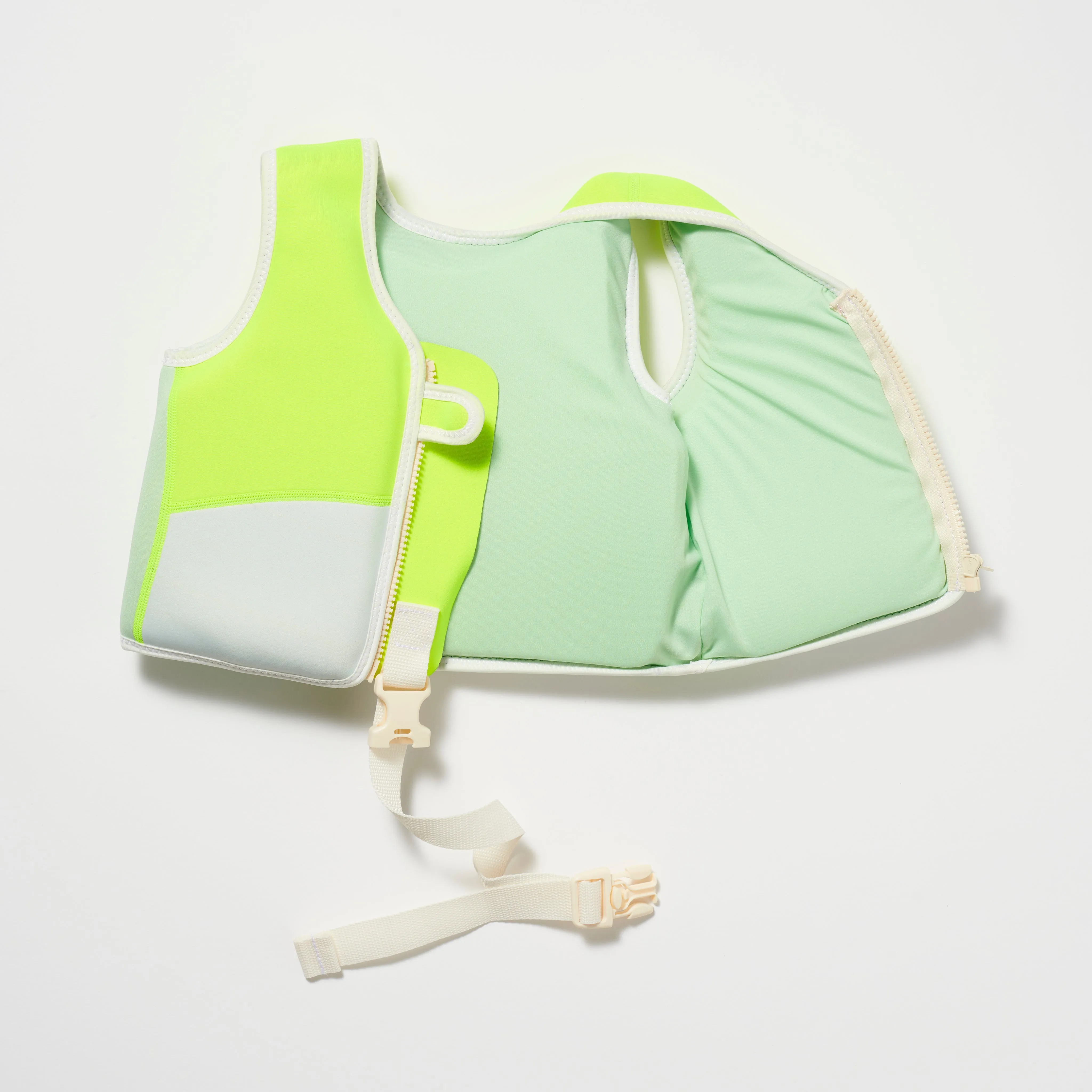 SUNNYLiFE Swim Vest Shark Tribe Blue Neon Citrus