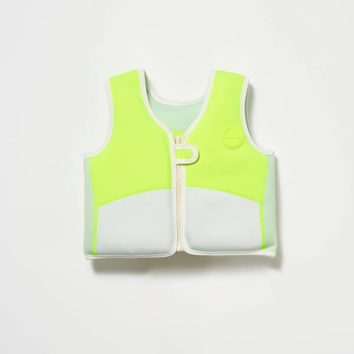SUNNYLiFE Swim Vest Shark Tribe Blue Neon Citrus