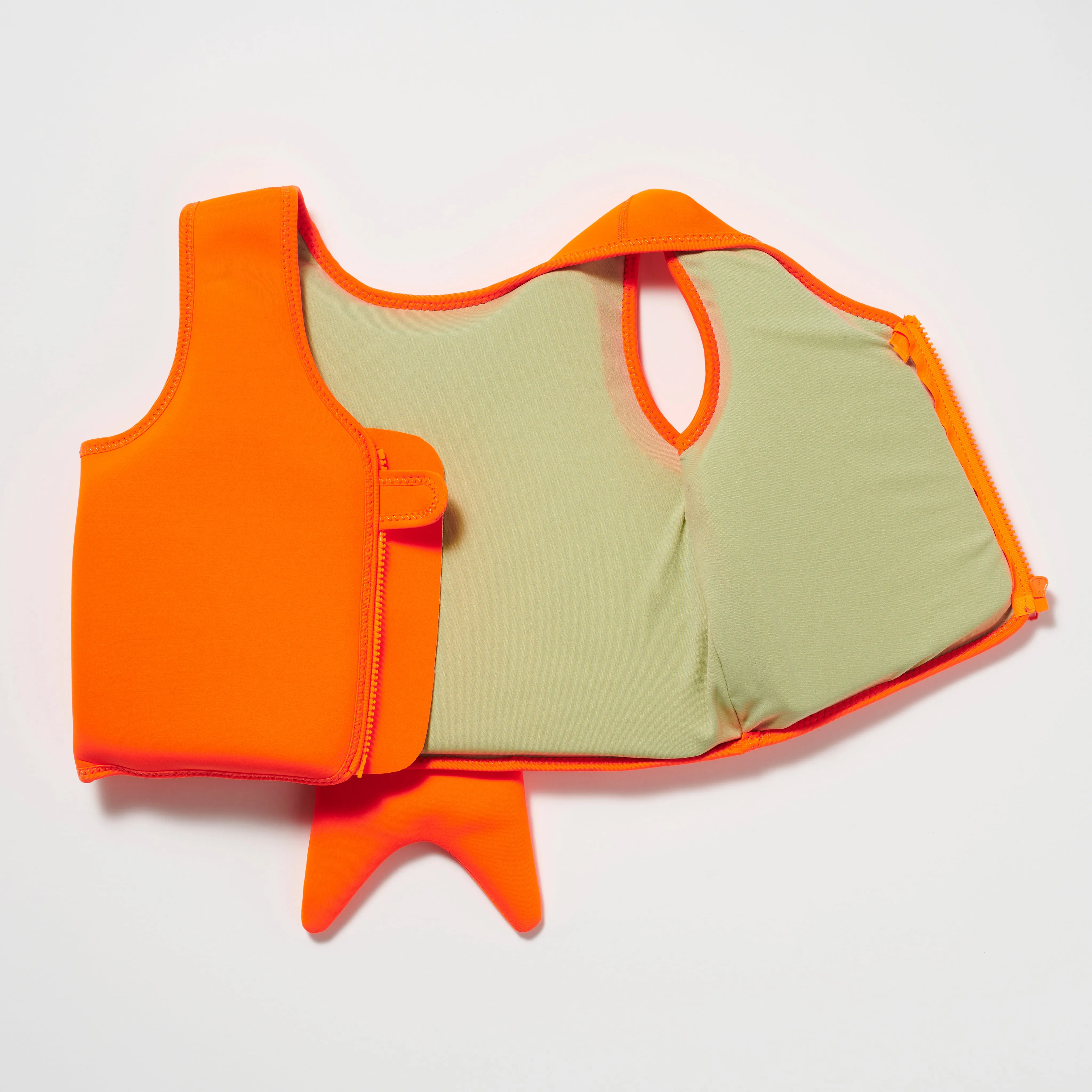 SUNNYLiFE Swim Vest Sonny The Sea Creature Neon Orange