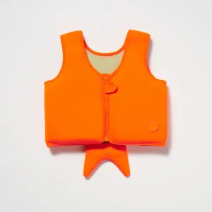 SUNNYLiFE Swim Vest Sonny The Sea Creature Neon Orange