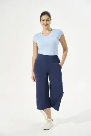 Tangs Display - [Petite Collection] Cooling & Buttery Soft Lush Cropped Pants With Stretchable Waistband & Pockets