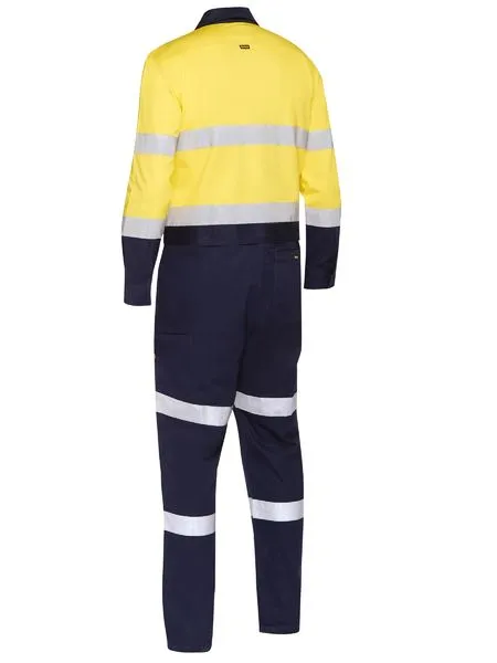 Taped Hi Vis Work Coverall With Waist Zip Opening - BC6066T