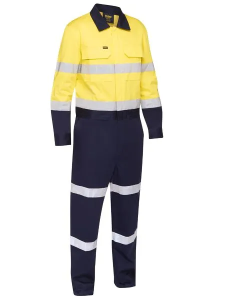 Taped Hi Vis Work Coverall With Waist Zip Opening - BC6066T