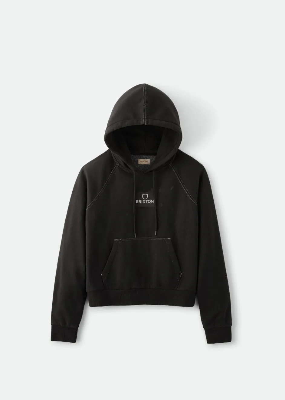 Vintage Raglan Hoodie - Washed Black