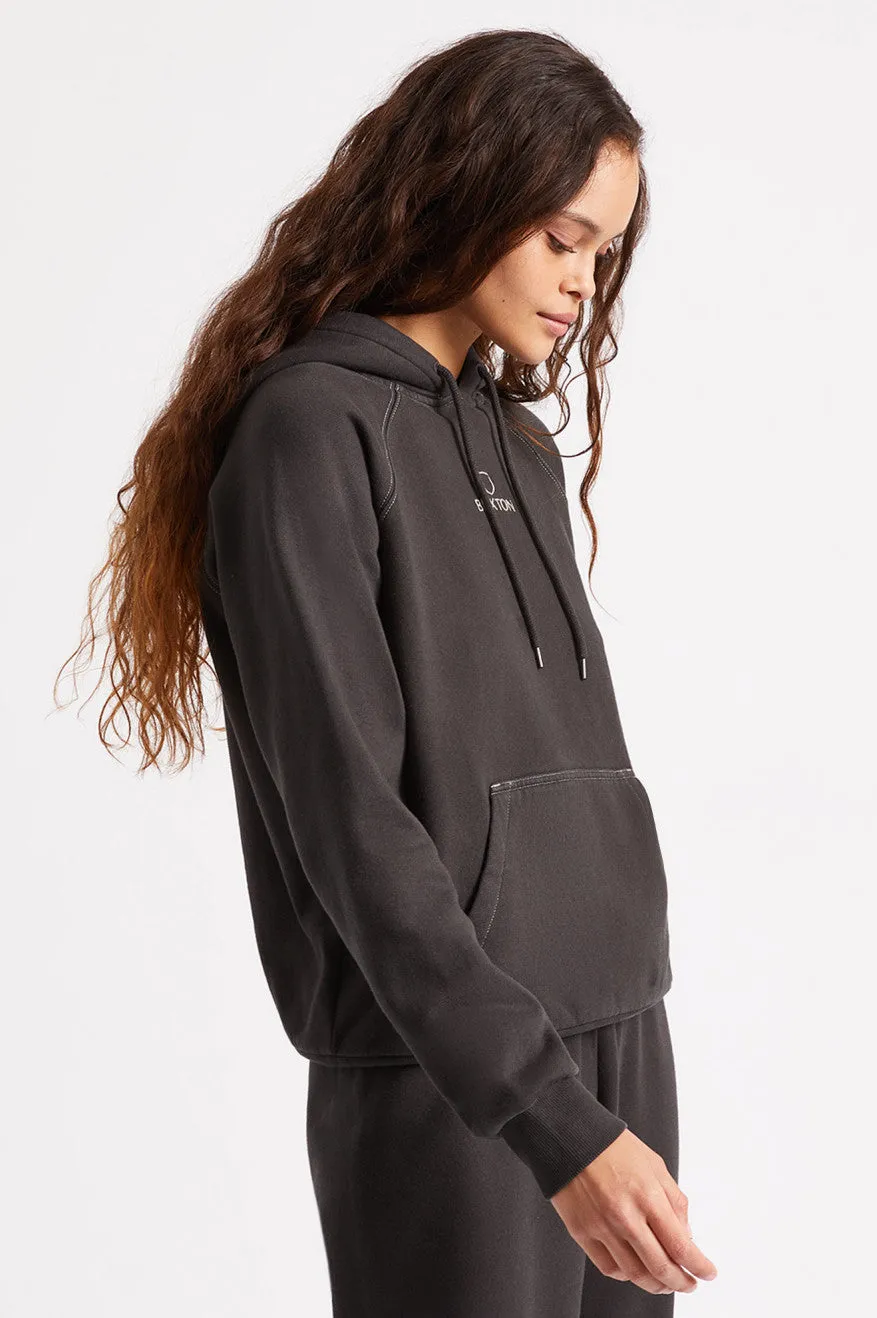 Vintage Raglan Hoodie - Washed Black