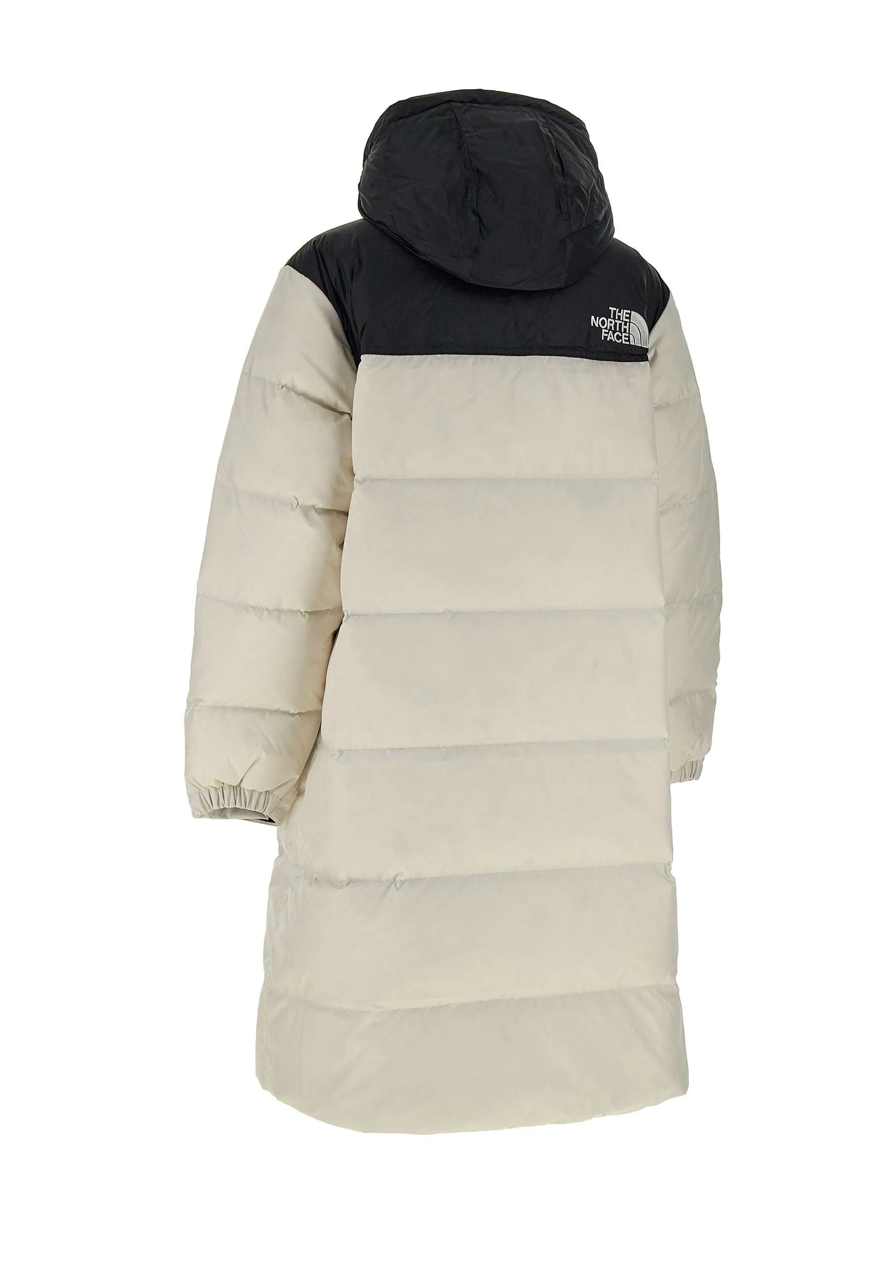 White Oversized Down Jacket with Hood