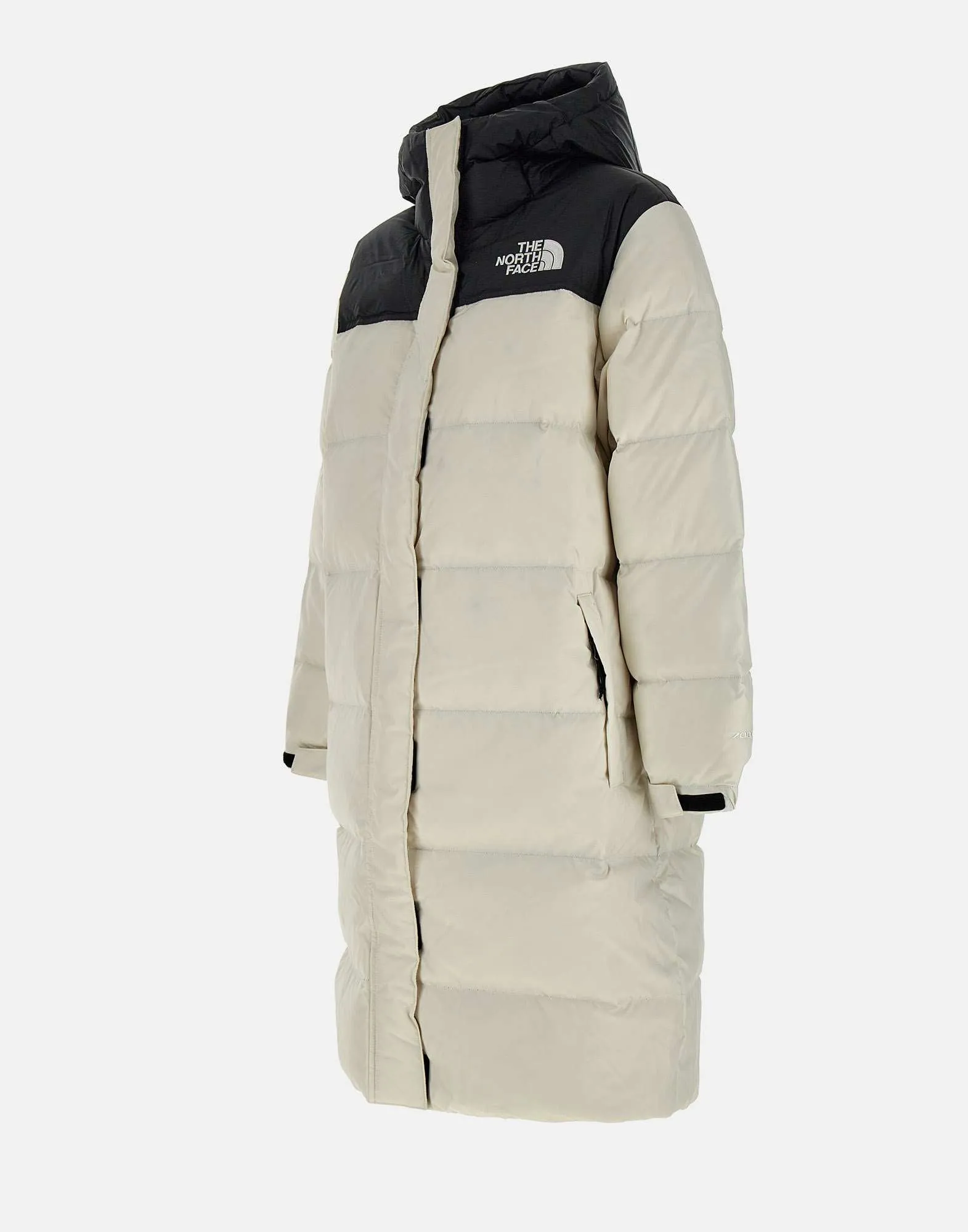 White Oversized Down Jacket with Hood