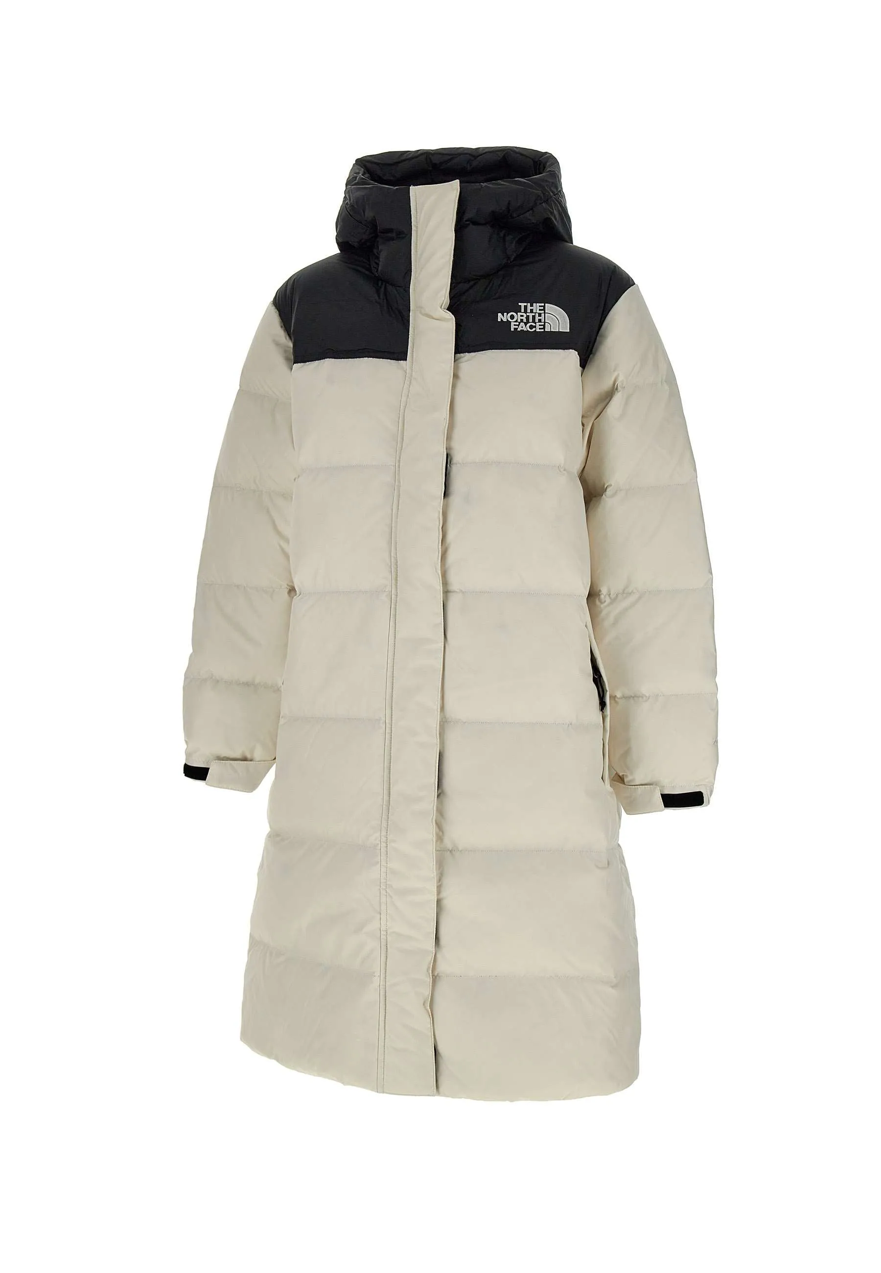 White Oversized Down Jacket with Hood
