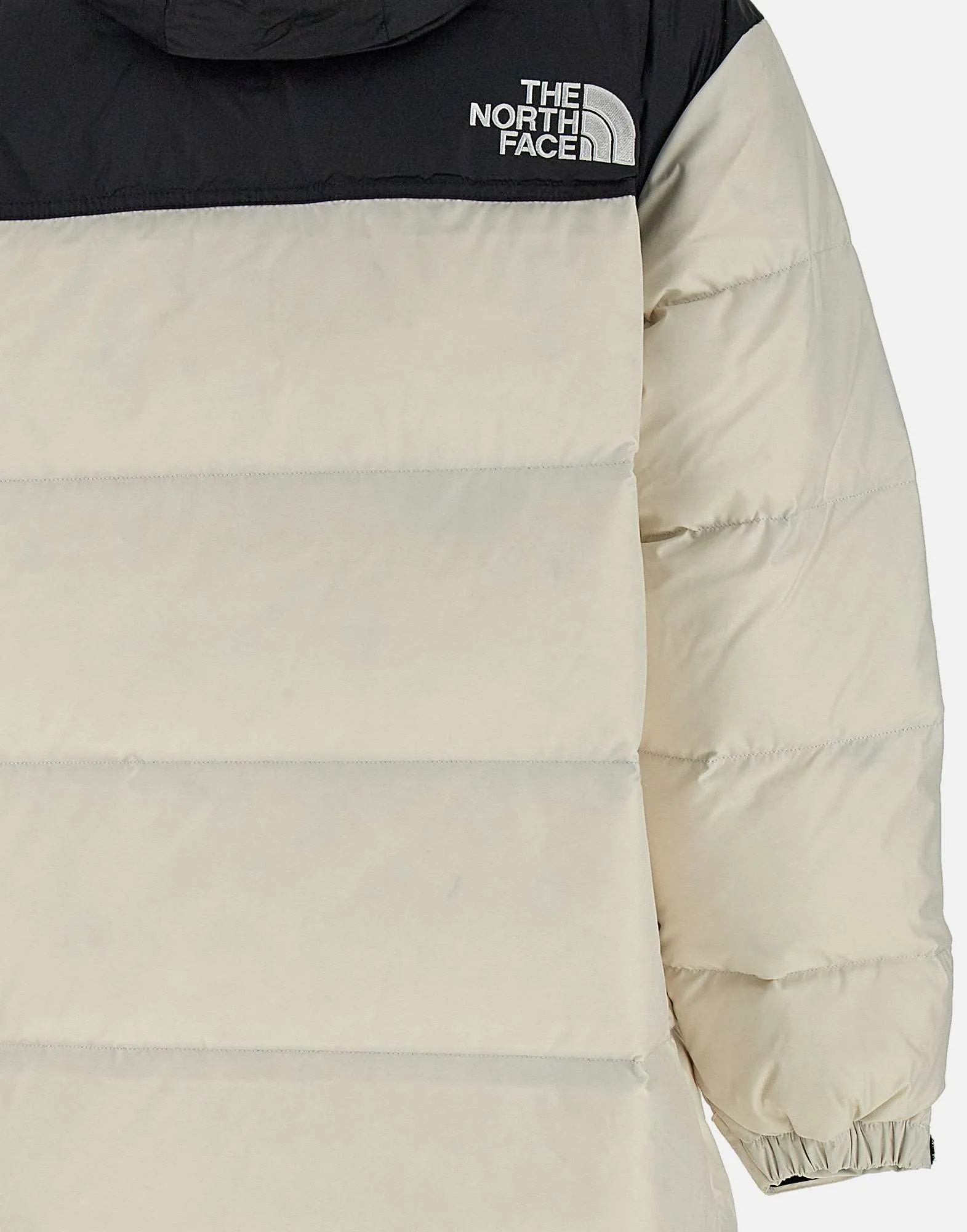 White Oversized Down Jacket with Hood