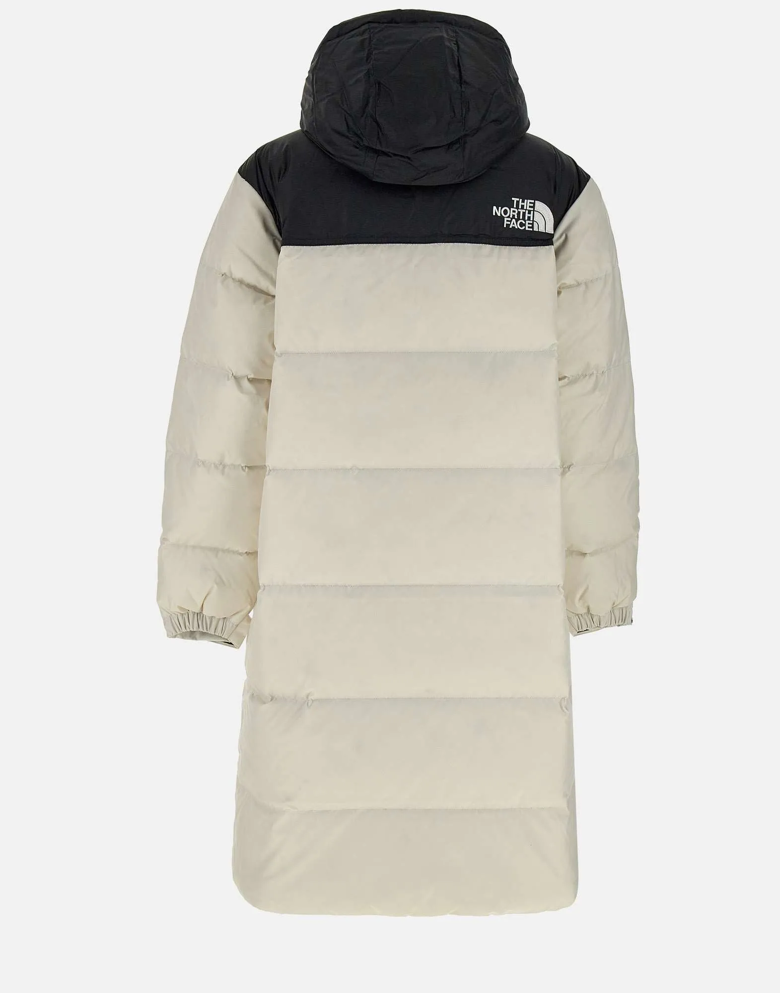 White Oversized Down Jacket with Hood
