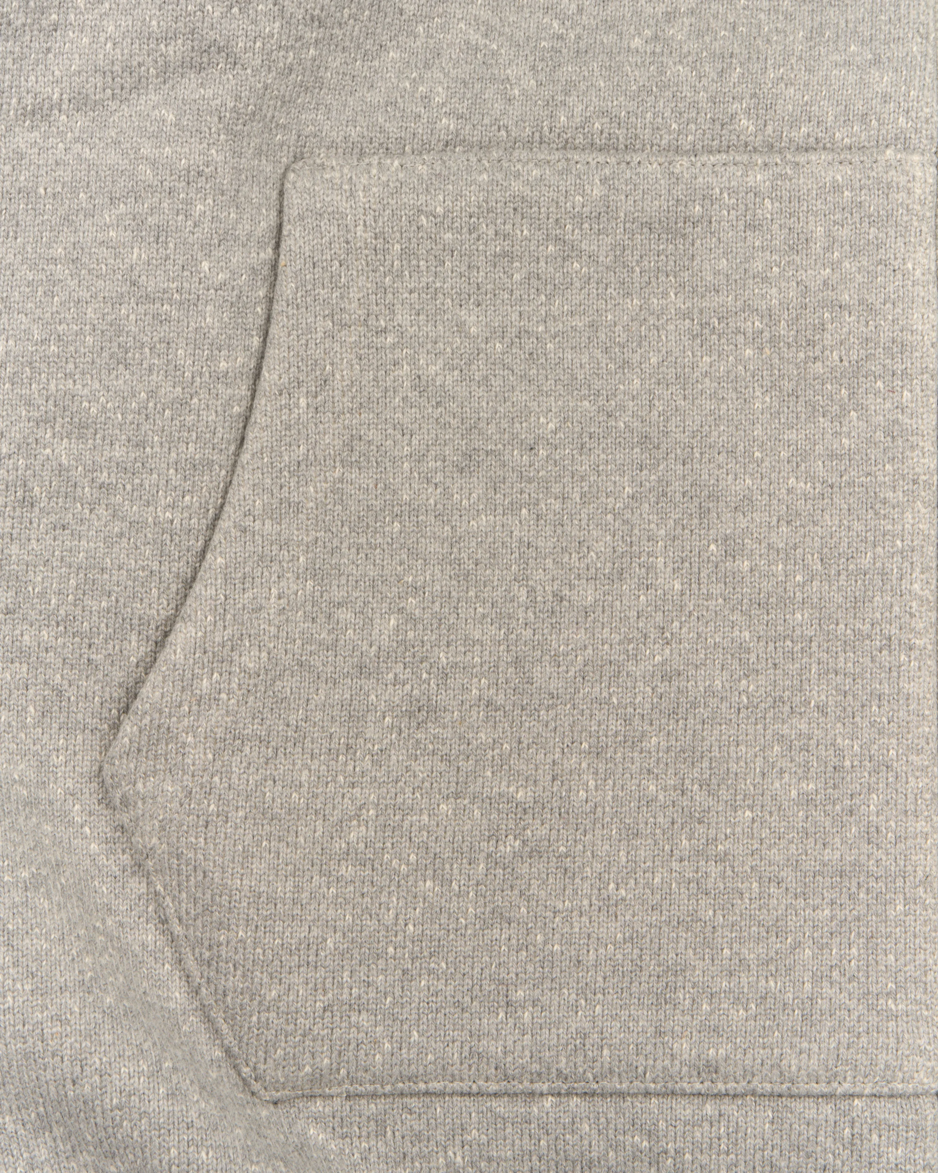 Wonder Looper 876gsm Double Heavyweight French Terry Zip Hoodie - Heather Grey